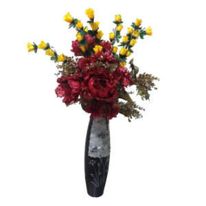 Elegant Artificial Flower Arrangement with Decorative Vase