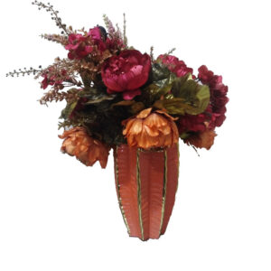 Elegant Artificial Flower Arrangement in Decorative Vase