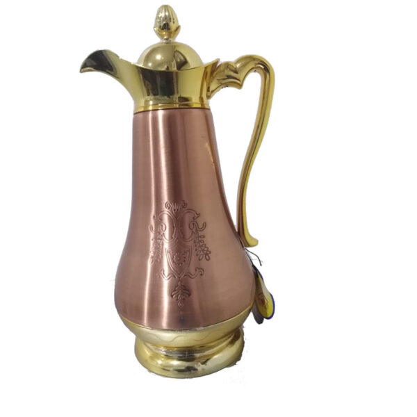 Elegant Arabic Coffee Thermos – Rose Gold & Gold Finish